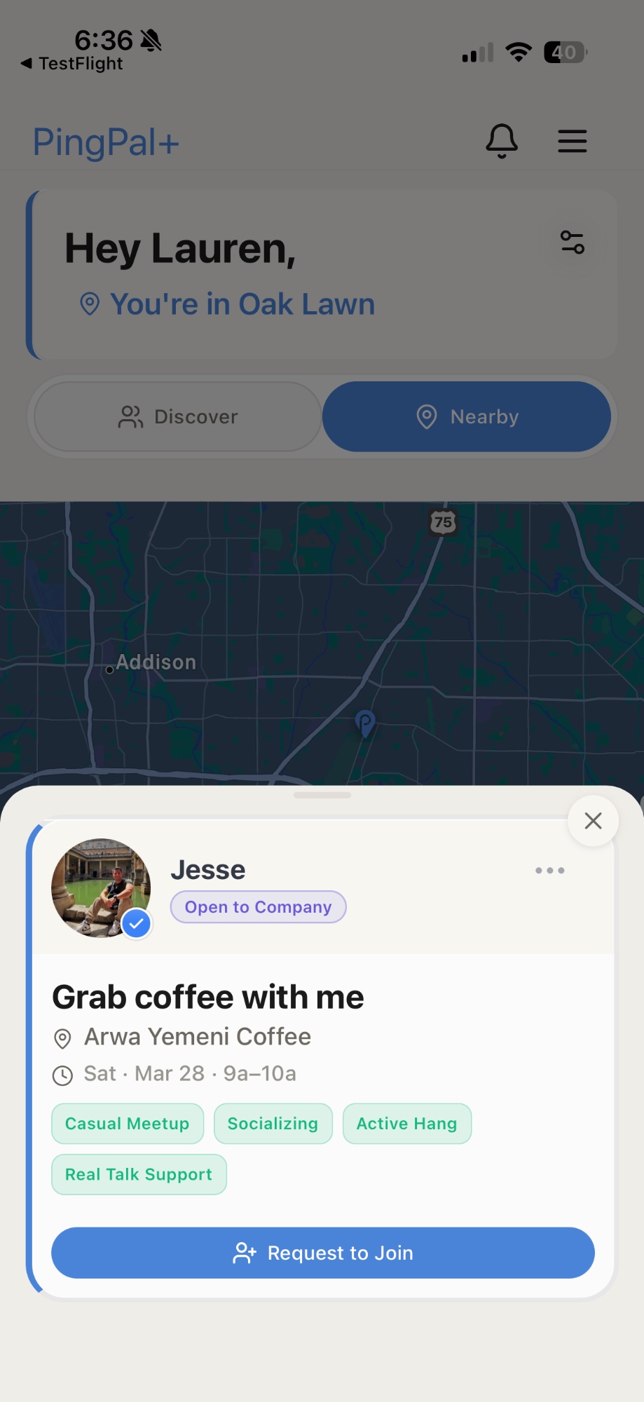 Others find your ping